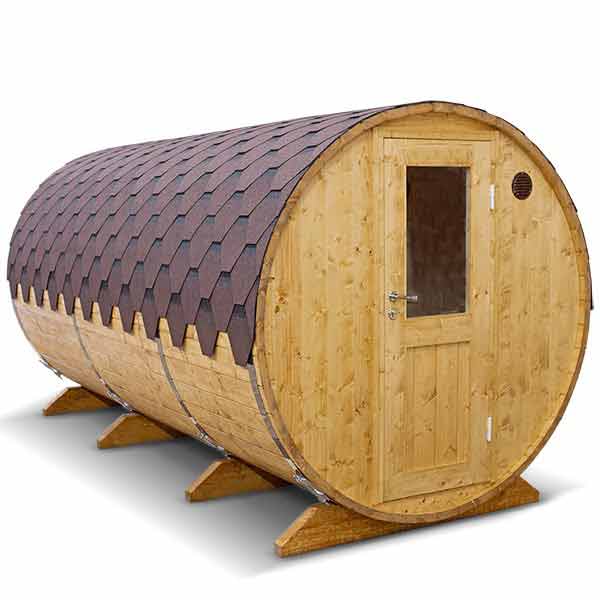 Gartensauna Mit Holzofen Und Vorraum Garten Ideen
