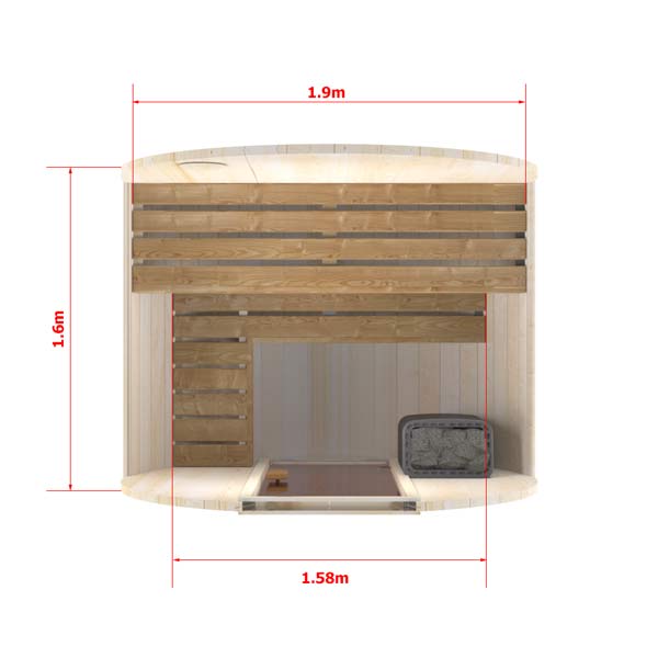 bild 2 1.6m fasssauna mini fur 3 pers