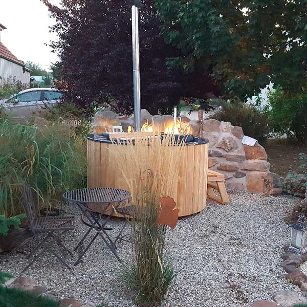 bild 2 badezuber fur 3 pers. 1.8m mit gfk innenofen 25 kw angebot