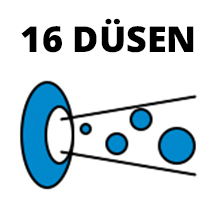 16 Wassermassage Düsen Mehr >>